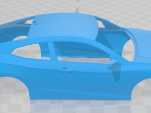 honda civic si coupe 2020 printable body car Modelo de impresión 3D
