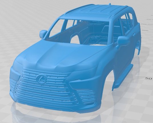 lexus lx600 2022 printable body car 3D Принт Модель .c4d .max .obj .3ds .fbx .stl .blend 