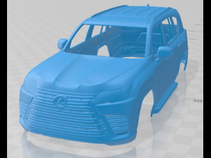 lexus lx600 2022 printable body car 3D Print Model