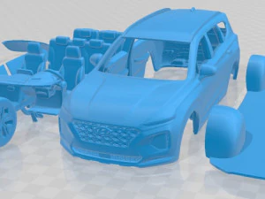 Auto stampabile Hyundai Santa Fe 2019 Modello di stampa 3D