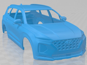 hyundai santafe 2019 printable body car 3D 打印模型