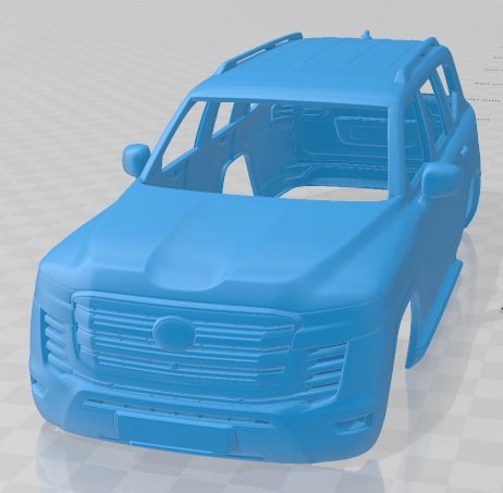 toyota land cruiser 300 2022 printable body car 3Dプリントモデル .c4d .max .obj .3ds .fbx .stl .blend 