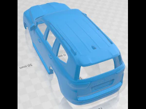 toyota land cruiser 300 2022 printable body car 3D Print Model