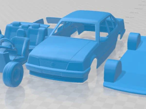 opel ascona sedan 1981 carro para imprimir Modelo de Impressão 3D