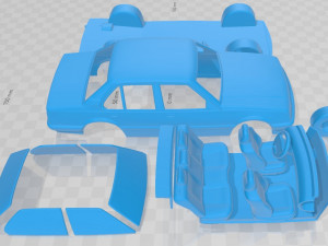 opel ascona sedan 1981 printable car 3D प्रिंट मॉडल