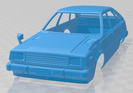 honda quint 1980 printable body car Model do druku 3D .c4d .max .obj .3ds .fbx .stl .blend 