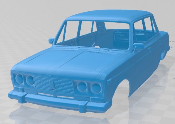 vaz lada 2106 1976 printable body car 3D प्रिंट मॉडल .c4d .max .obj .3ds .fbx .stl .blend 
