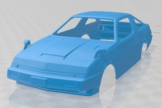 mitsubishi starion turbo gsr iii 1982 printable body car 3D Print Model .c4d .max .obj .3ds .fbx .stl .blend 