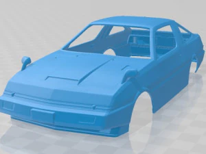 mitsubishi starion turbo gsr iii 1982 basılabilir g&ouml;vdeli araba 3D Baskı Modeli