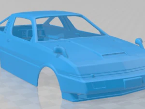 mitsubishi starion turbo gsr iii 1982 printable body car 3D Print Model