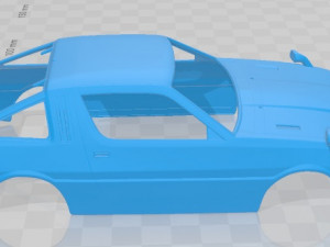 mitsubishi starion turbo gsr iii 1982 printable body car 3Dプリントモデル