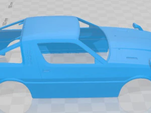 mitsubishi starion turbo gsr iii 1982 printable body car 3D Print Model