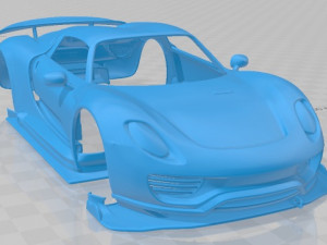 porsche 918 spyder chimera printable body car 3D प्रिंट मॉडल
