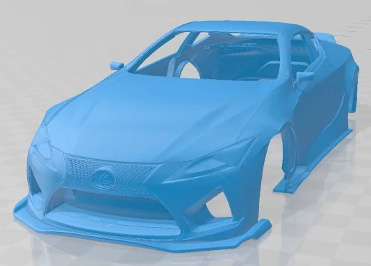 lexus lc 500 printable body car 3D Print Model .c4d .max .obj .3ds .fbx .stl .blend