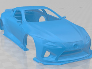 lexus lc 500 printable body car 3Dプリントモデル