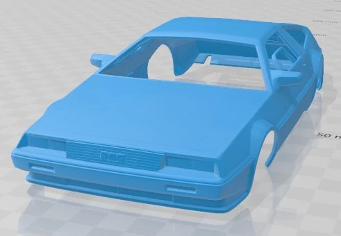 delorean dmc 12 1981 printable body car 3D Print Model .c4d .max .obj .3ds .fbx .stl .blend 
