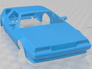 delorean dmc 12 1981 printable body car 3D Print Model