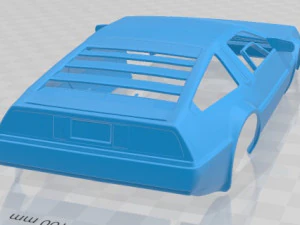 delorean dmc 12 1981 printable body car 3D Print Model