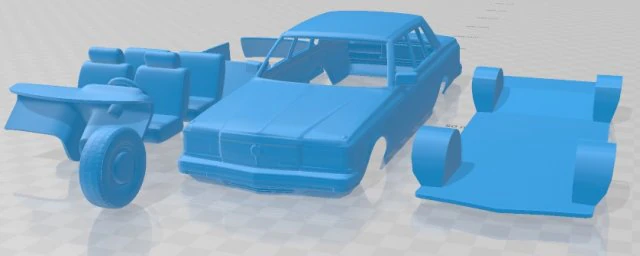 toyota crown s110 super saloon 1982 printable car 3D Print Model .c4d .max .obj .3ds .fbx .stl .blend 