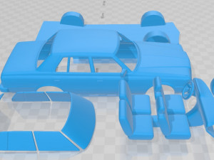 toyota crown s110 super saloon 1982 printable car Modelo de impresión 3D