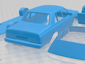 toyota crown s110 super saloon 1982 printable car Modelo de impresión 3D