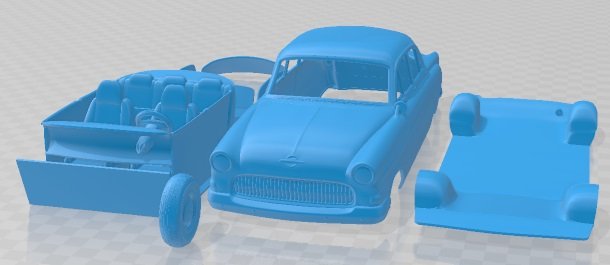 Opel Kapitan MK4 1956 Printable Car Modelo de impresión 3D .c4d .max .obj .3ds .fbx .stl .blend 
