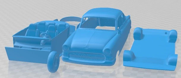 Opel Kapitan MK4 1956 Printable Car 3D Print Model .c4d .max .obj .3ds .fbx .stl .blend 