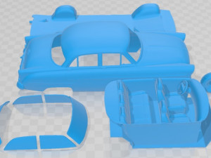 Opel Kapitan MK4 1956 Printable Car Modelo de impresión 3D
