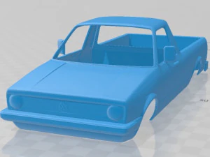 volkswagen caddy 1982 printable body car 3D Print Model