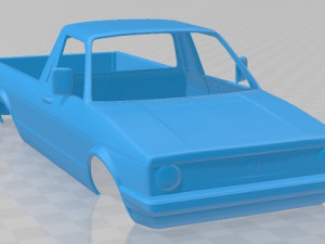 volkswagen caddy 1982 printable body car 3D Print Model