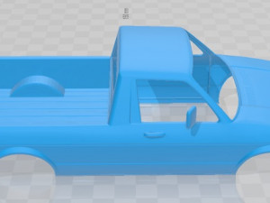volkswagen caddy 1982 printable body car 3D Print Model