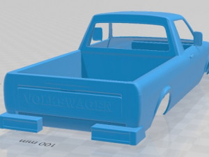 volkswagen caddy 1982 printable body car 3D Print Model
