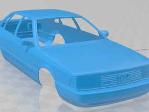 audi 200 sedan 1983 printable body car 3D-printmodel