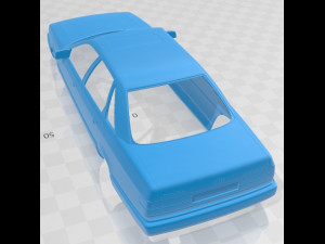 audi 200 sedan 1983 printable body car 3D-printmodel