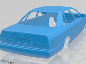 audi 200 sedan 1983 printable body car 3D-printmodel