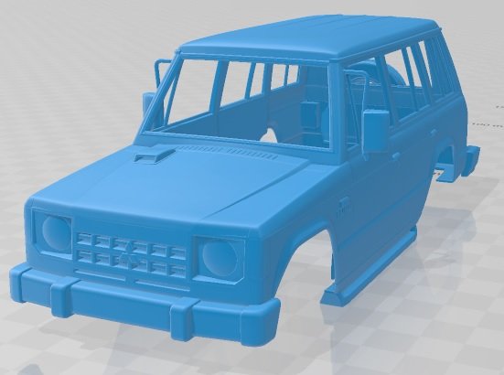 mitsubishi pajero wagon 1983 printable body car 3D Принт Модель .c4d .max .obj .3ds .fbx .stl .blend 
