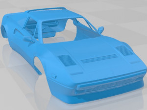 ferrari 308 gtb gts 1984 printable body car 3D Baskı Modeli
