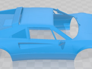 ferrari 308 gtb gts 1984 printable body car 3D Baskı Modeli