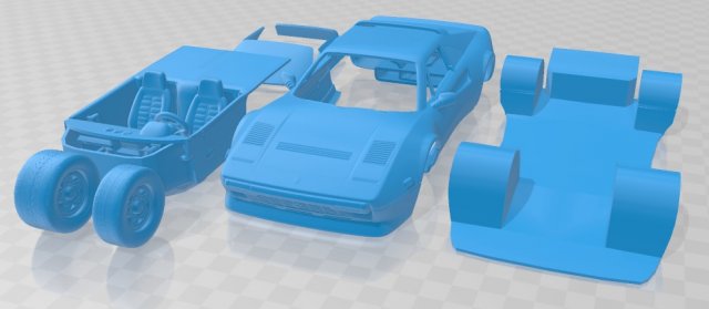 ferrari 308 gtb gts 1984 printable car 3D Print Model .c4d .max .obj .3ds .fbx .stl .blend 