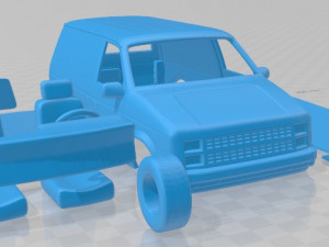 dodge mini ram 1984 printable van 3D Принт Модель