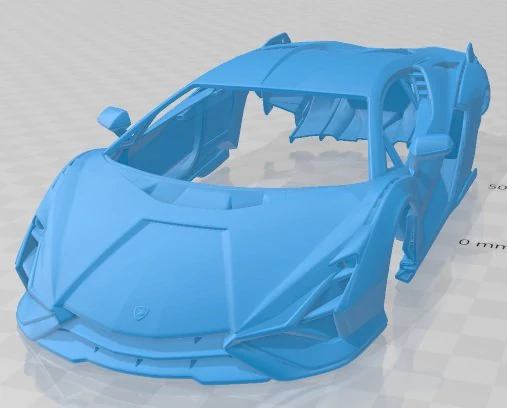 Sian 2020 printable body car 3D Print Model .c4d .max .obj .3ds .fbx .stl .blend 