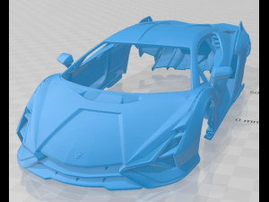 Sian 2020 printable body car 3D Print Model