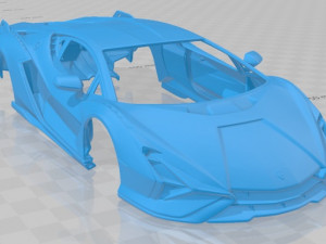 Sian 2020 printable body car 3D Print Model