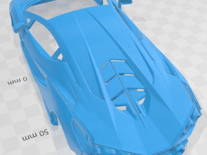 Sian 2020 printable body car 3D Print Model