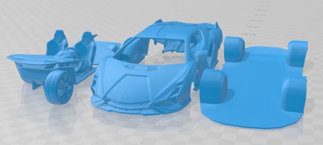 sian 2020 printable car Modello di stampa 3D .c4d .max .obj .3ds .fbx .stl .blend 