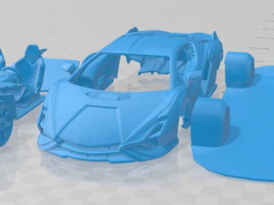 carro para imprimir asi&aacute;tico 2020 Modelo de Impressão 3D