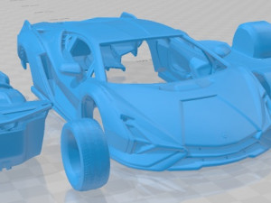 sian 2020 printable car Modello di stampa 3D