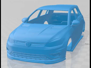 volkswagen golf 75r printable body car 3D Print Model