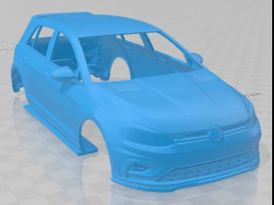 volkswagen golf 75r printable body car 3D Print Model
