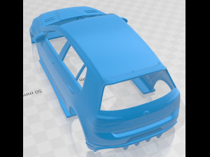 volkswagen golf 75r printable body car Modèles 3D en vedette
